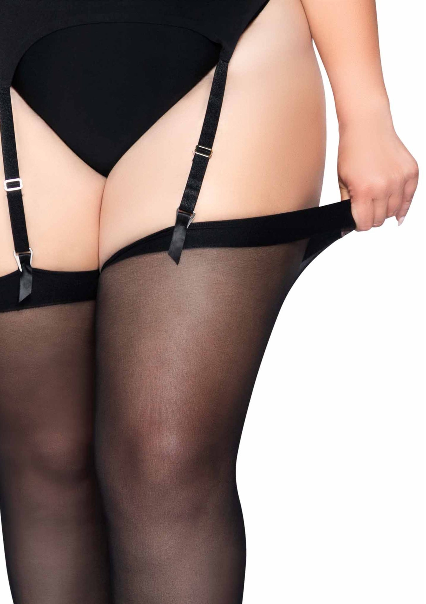 Plus Seamless Sheer Stockings
