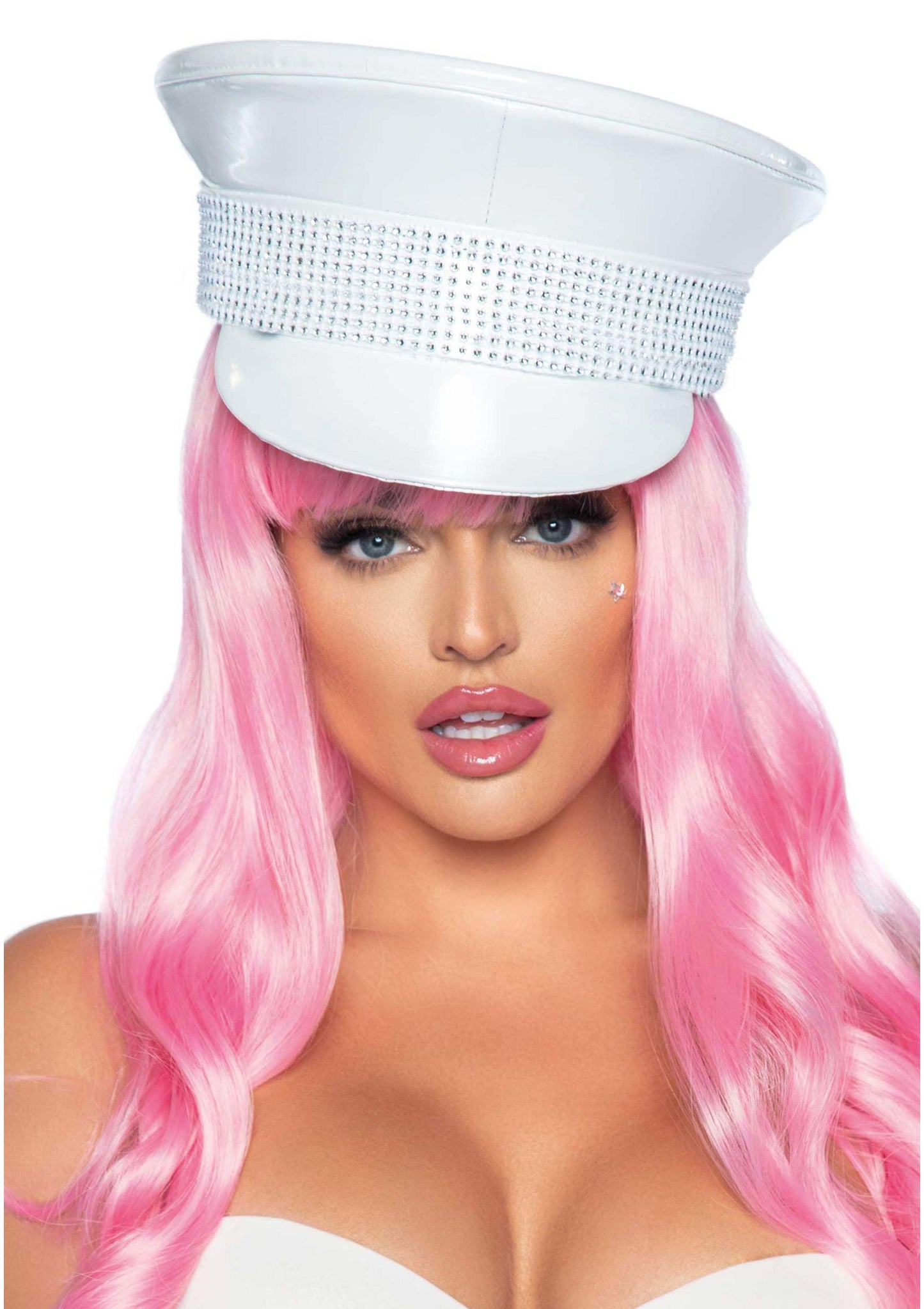 Leg Avenue 2772 Rhinestone trim military hat