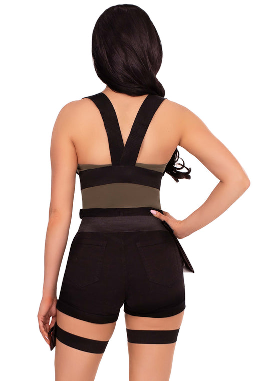 Utility Body Harness with Garter and Pockets