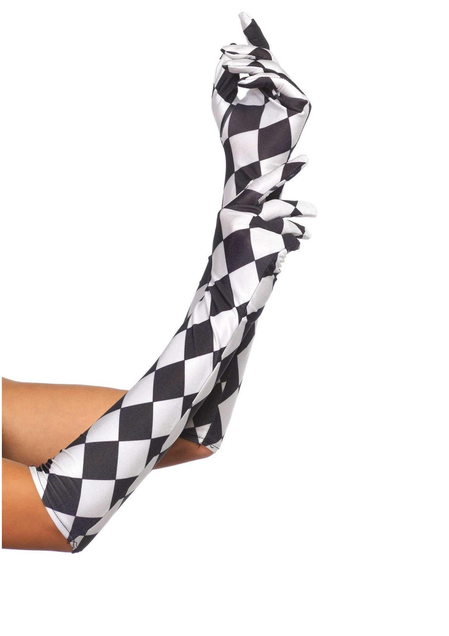 Leg Avenue 3748 Satin harlequin gloves