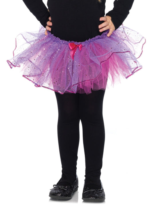Kids Duel Color Glitter Tutu