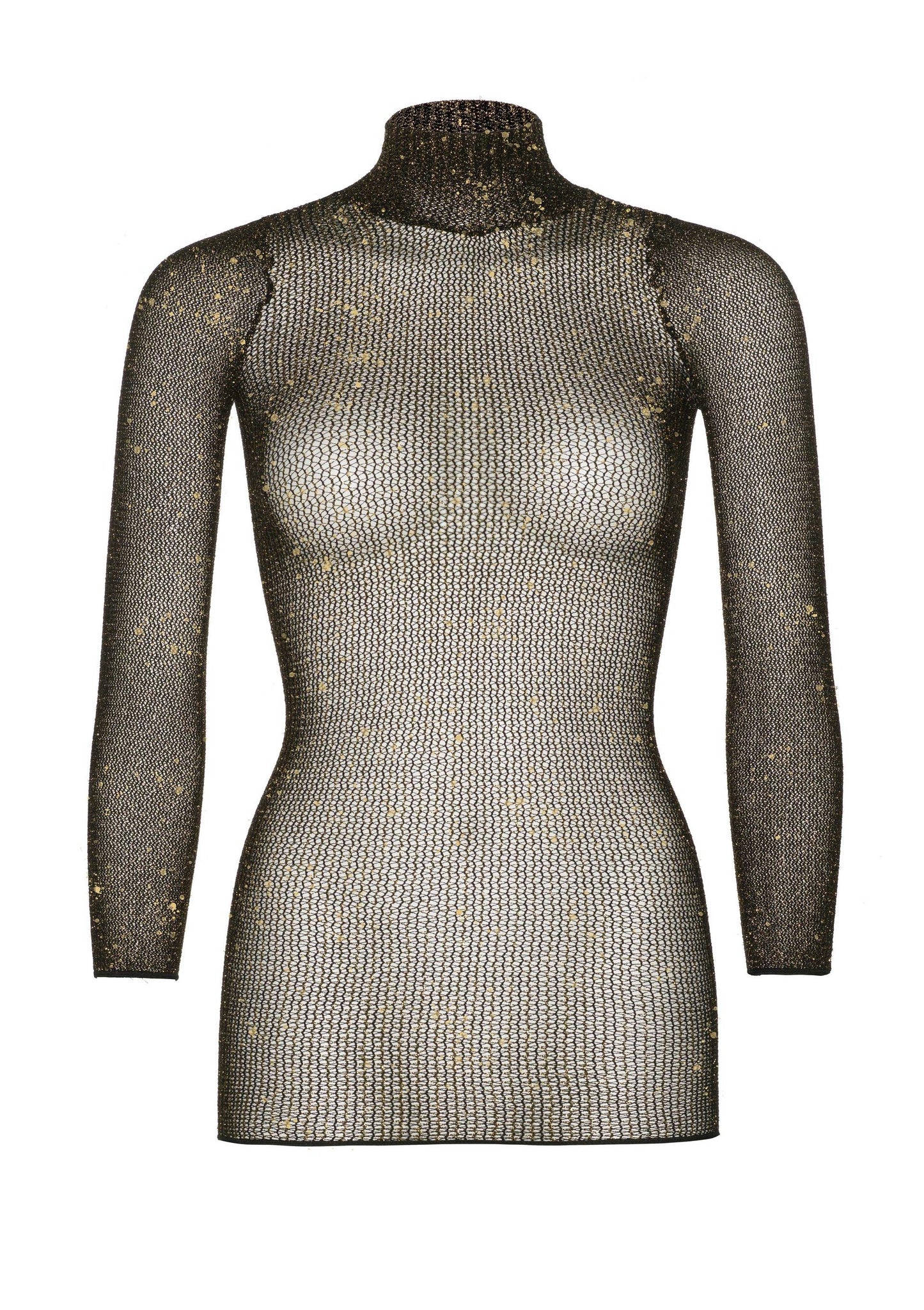 Leg Avenue 86106 Lurex sleeved fishnet dress