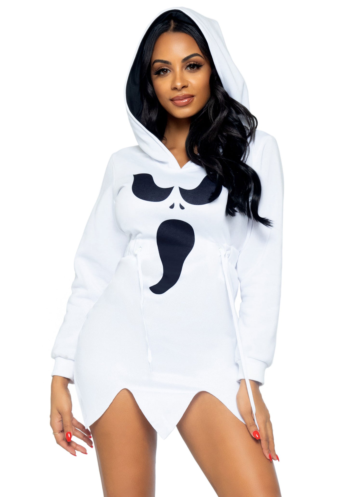 Ghost Fleece Hoodie Dress