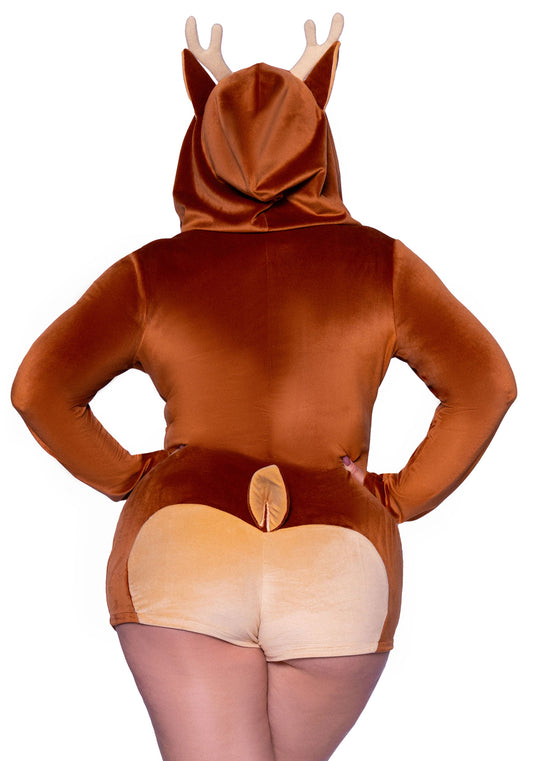 Leg Avenue 87099X Velvet Fawn Romper Plus Size