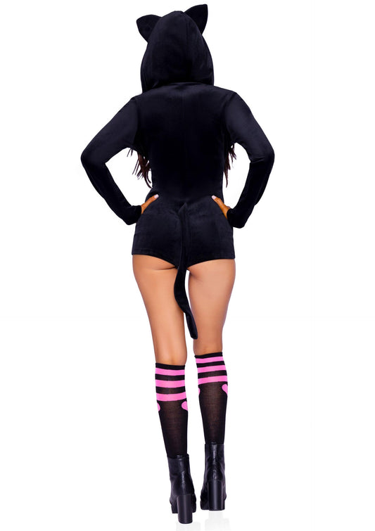 Leg Avenue 87142Black Velvet Kitty Cat