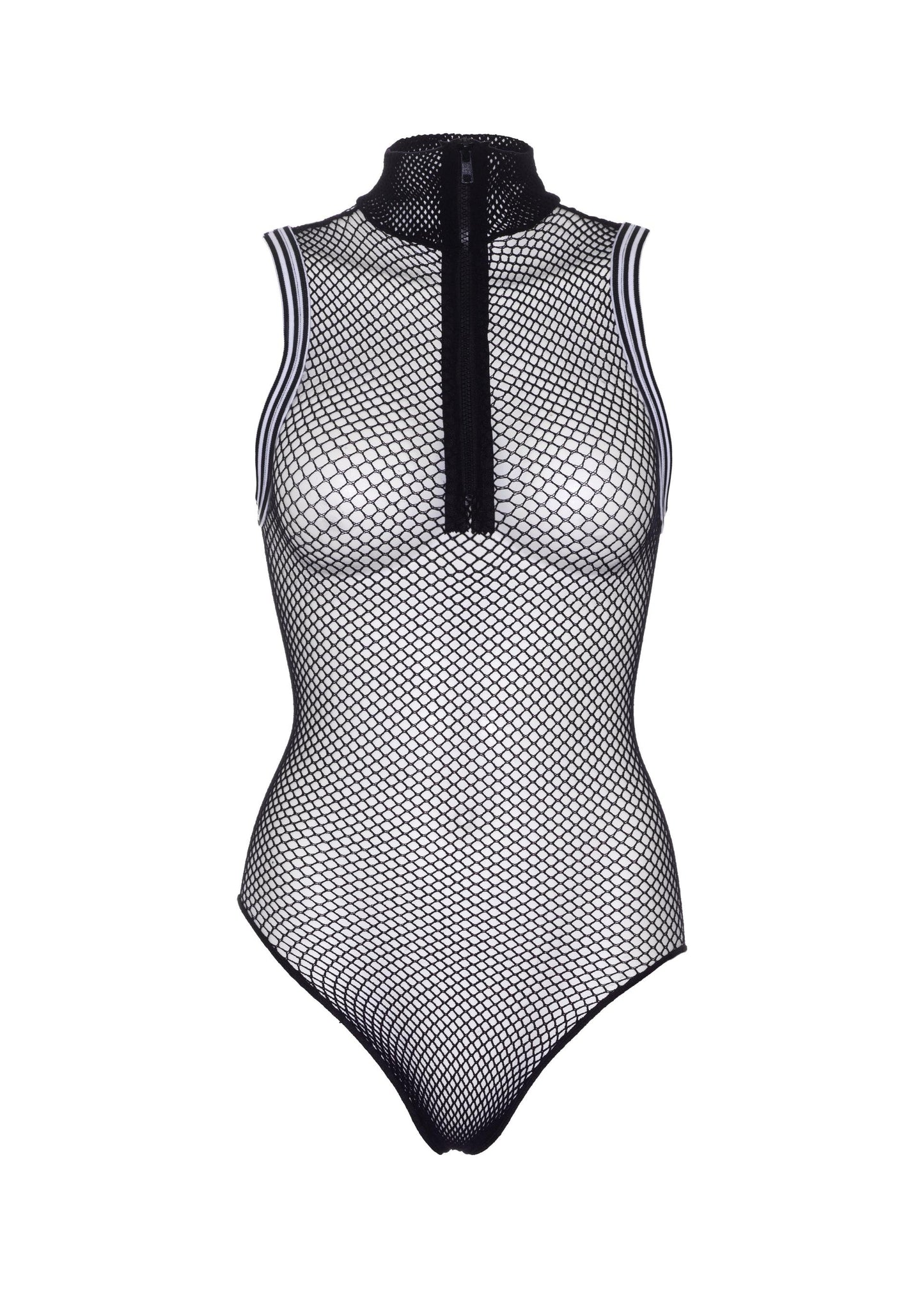 Leg Avenue 89255 Zip up fishnet bodysuit