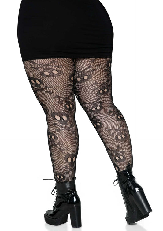 Leg Avenue 9986X Pirate Booty skull net tights