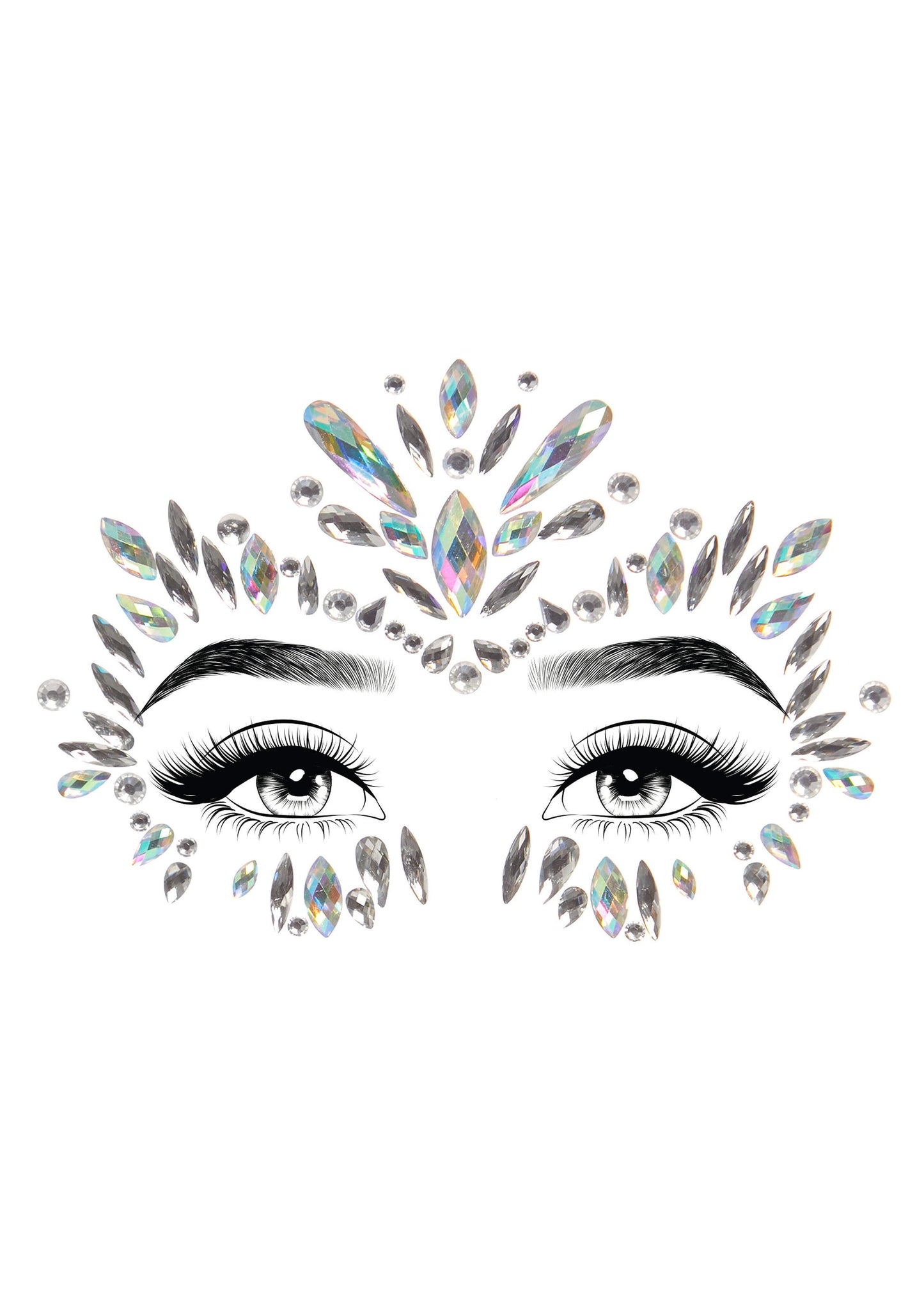 Iris Adhesive Face Jewels Sticker
