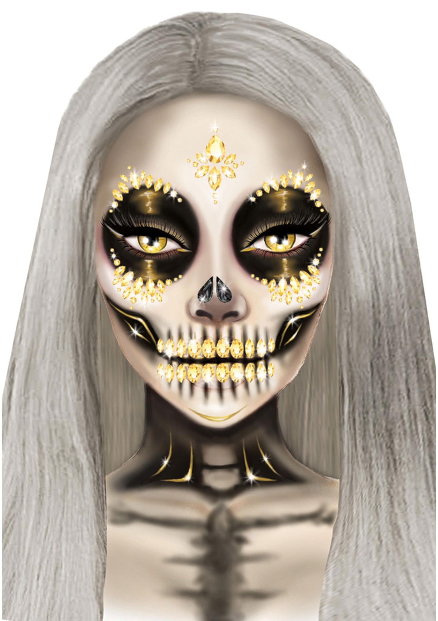Leg Avenue EYE039 Sugar skull jewels sticker