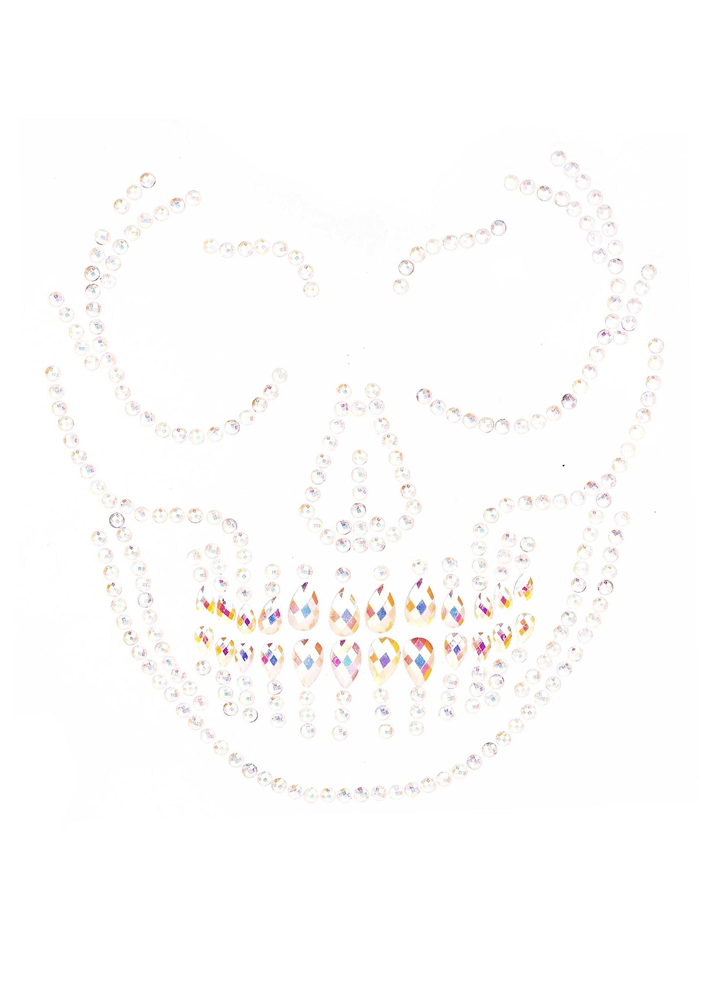 Skull Glow In The Dark Face Jewels