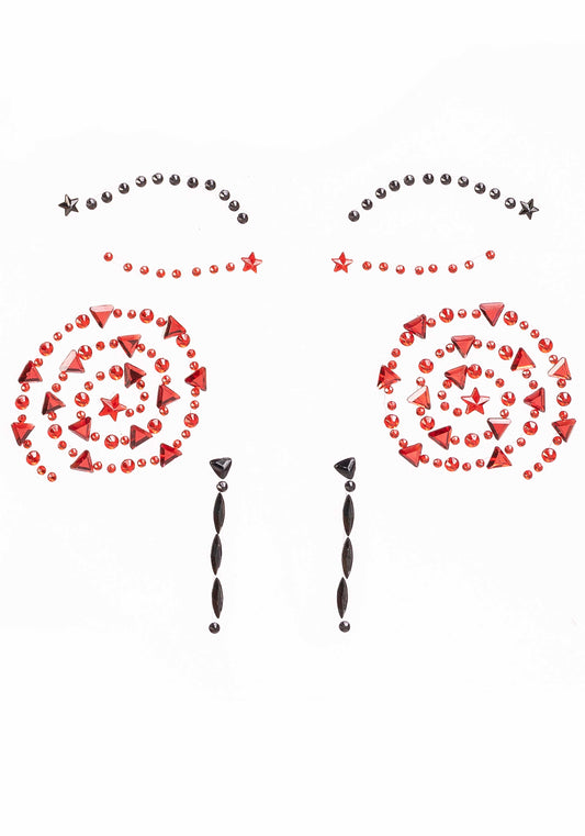 Puppet Face Jewels Sticker