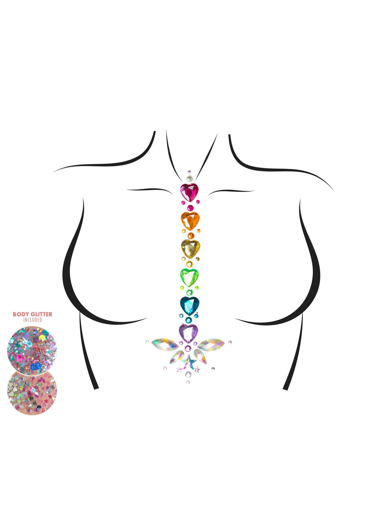 Leg Avenue BODY014 Adore Body jewels sticker