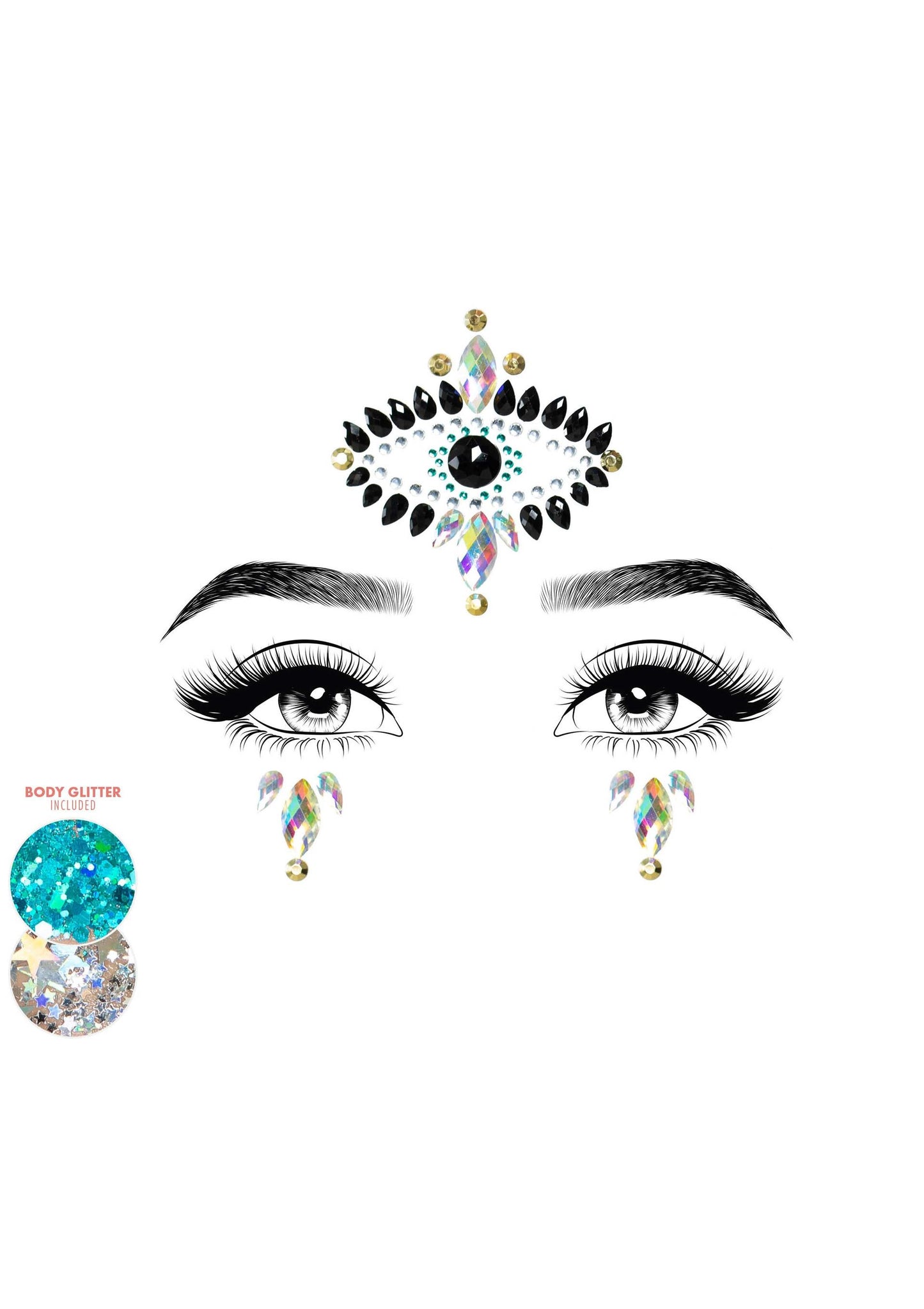 Leg Avenue EYE027 Divinity Face jewels sticker