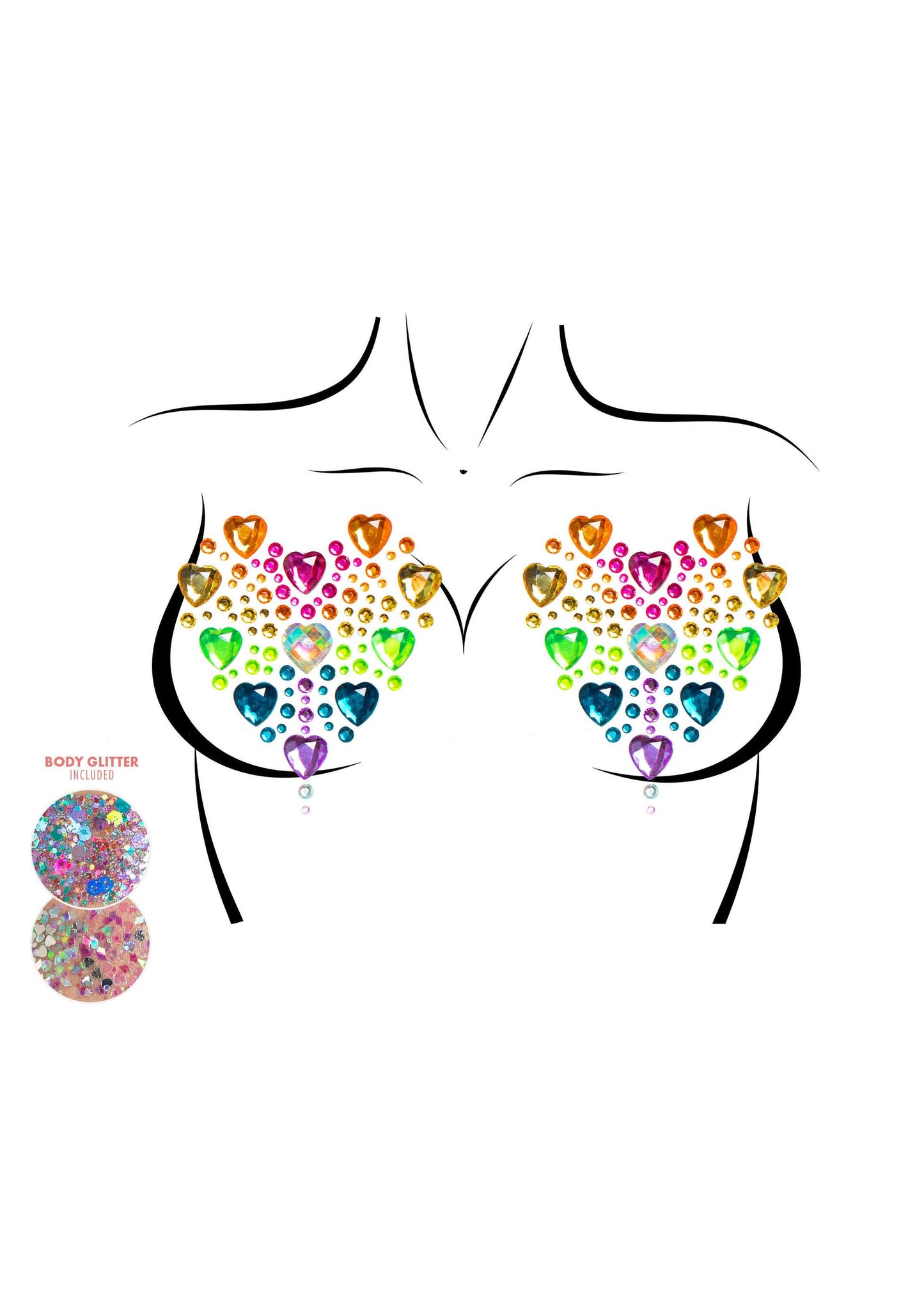 Leg Avenue NIPPLE010 Prism Nipple jewels sticker