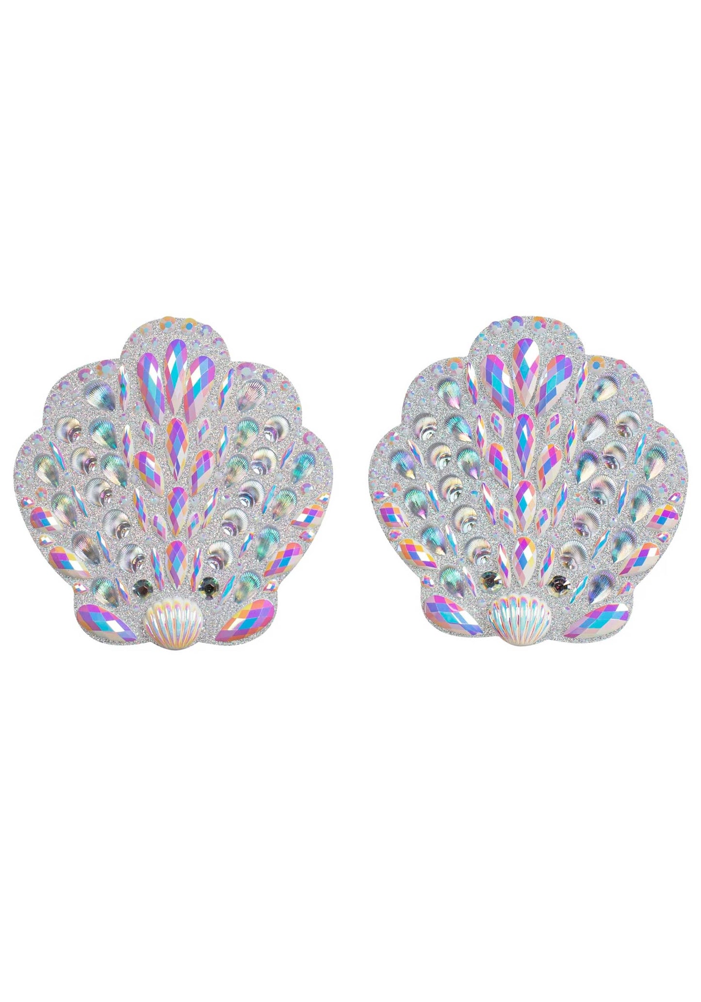 Shell Adhesive Jewel Nipple Stickers