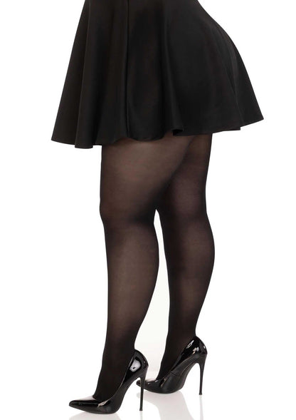 Plus Elastane Opaque to Waist Pantyhose