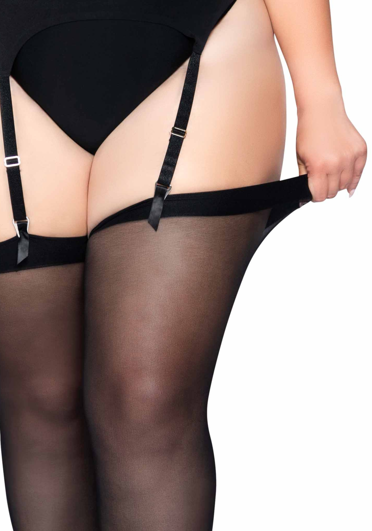 Plus Seamless Sheer Stockings