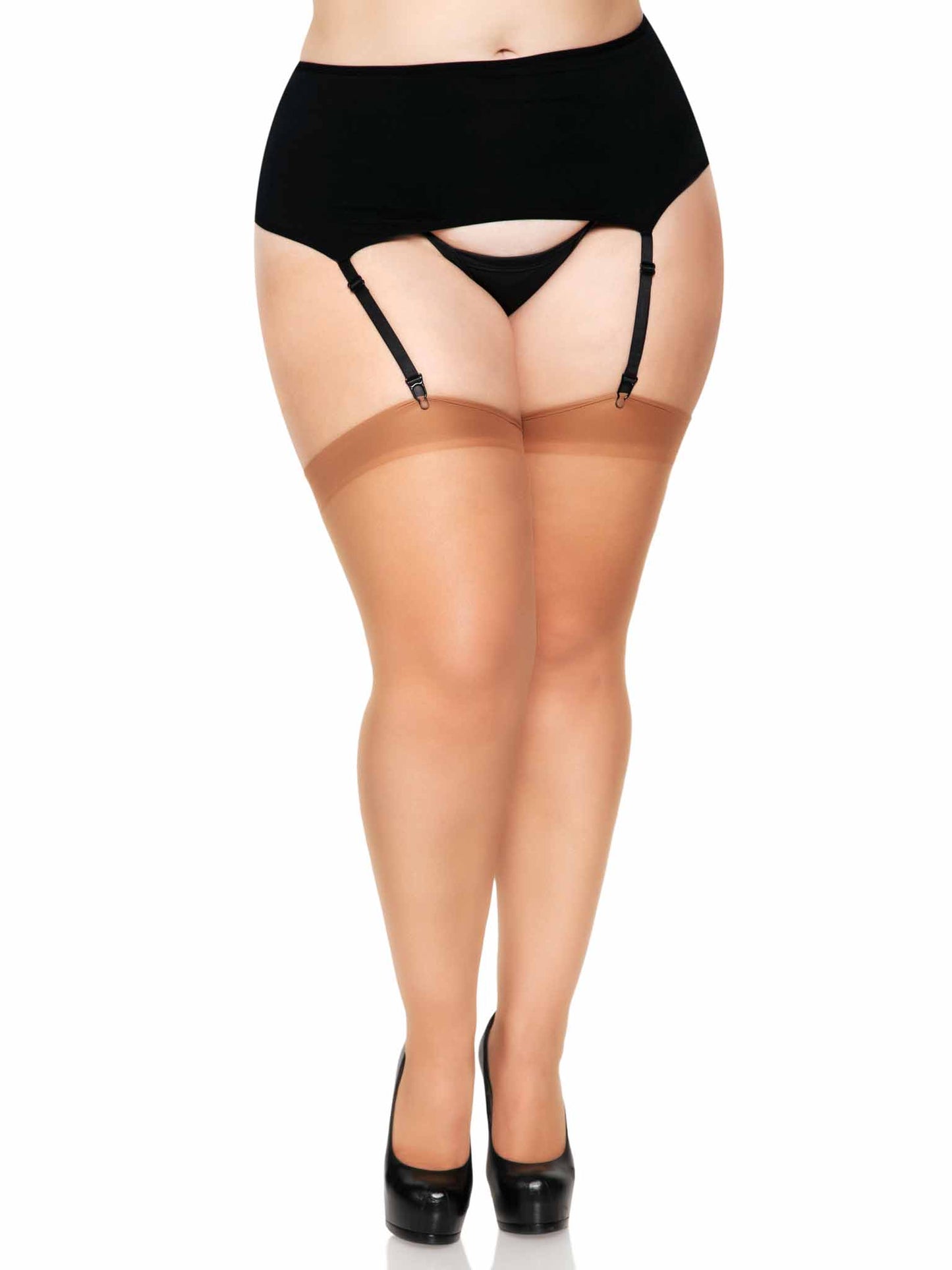 Plus Seamless Sheer Stockings
