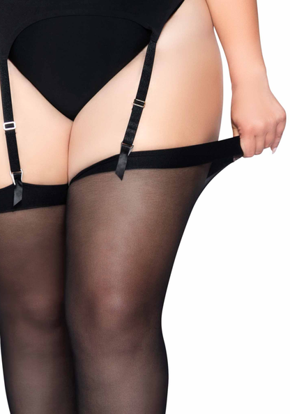 Plus Seamless Sheer Stockings