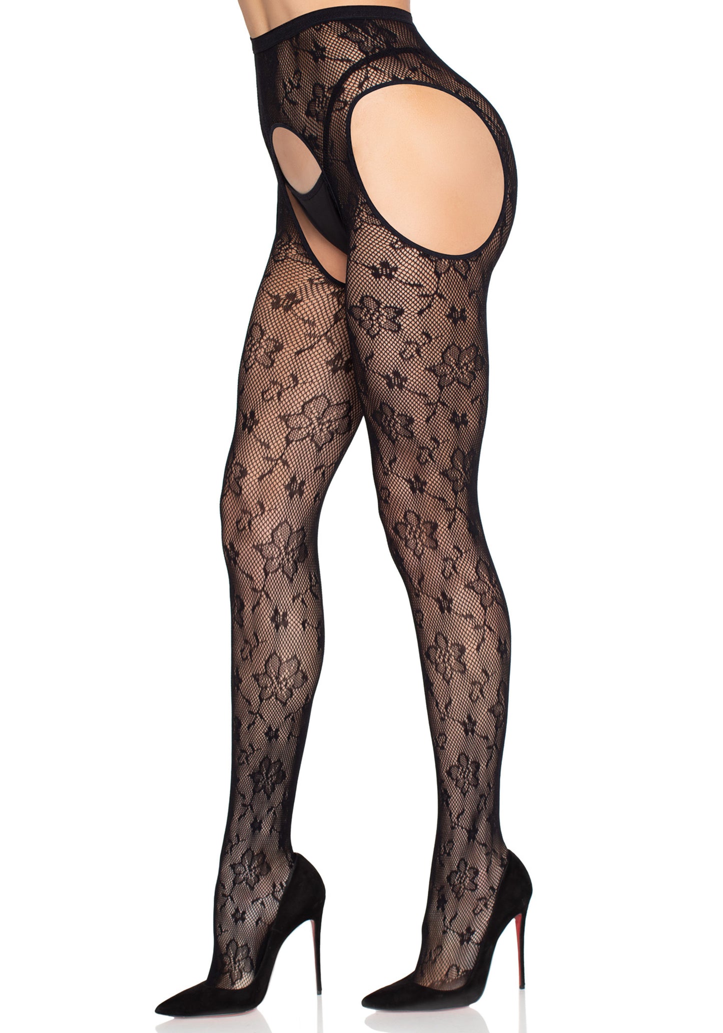 Bloom Net Suspender Tights
