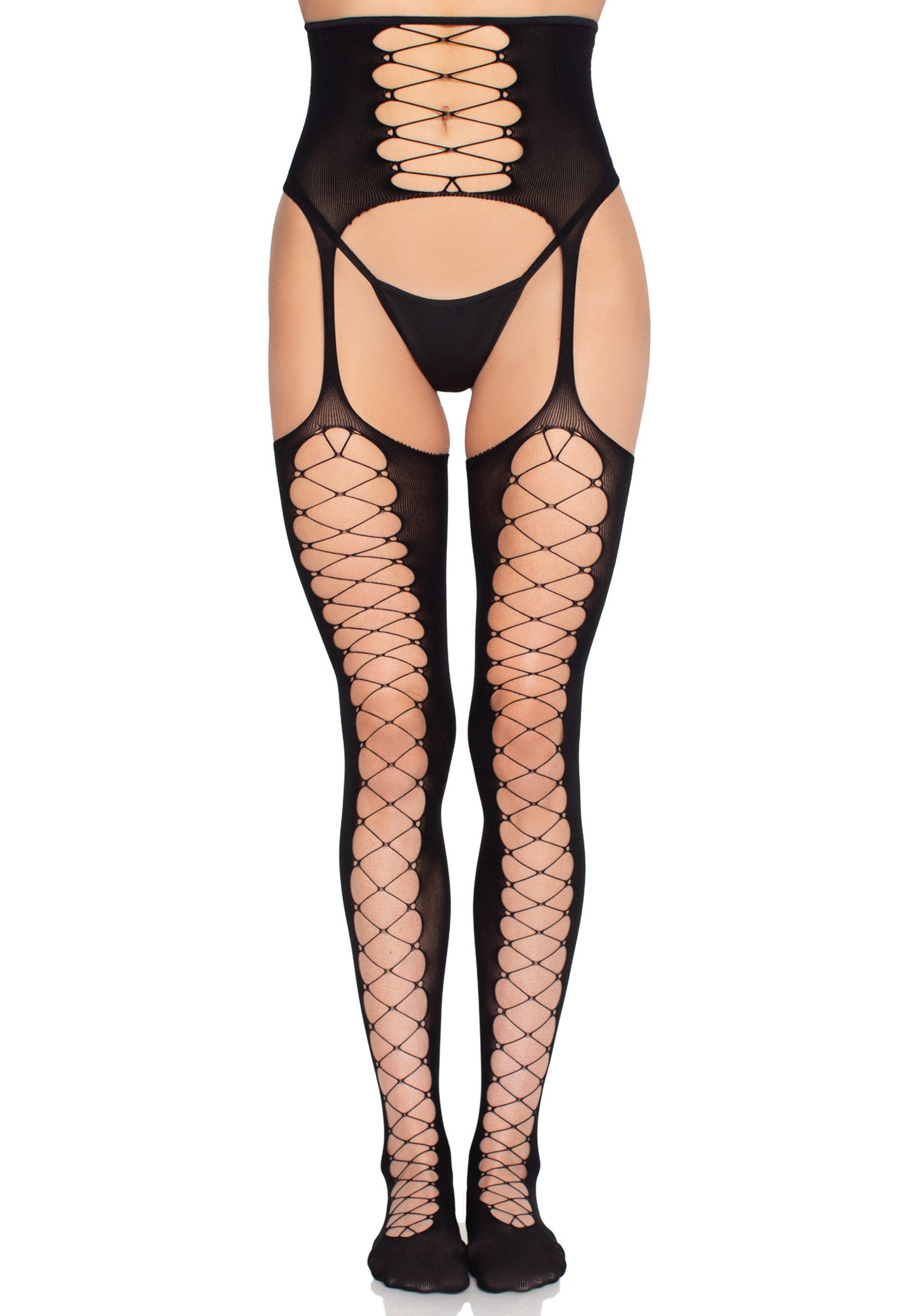 Stockings with Attached Garter Belt