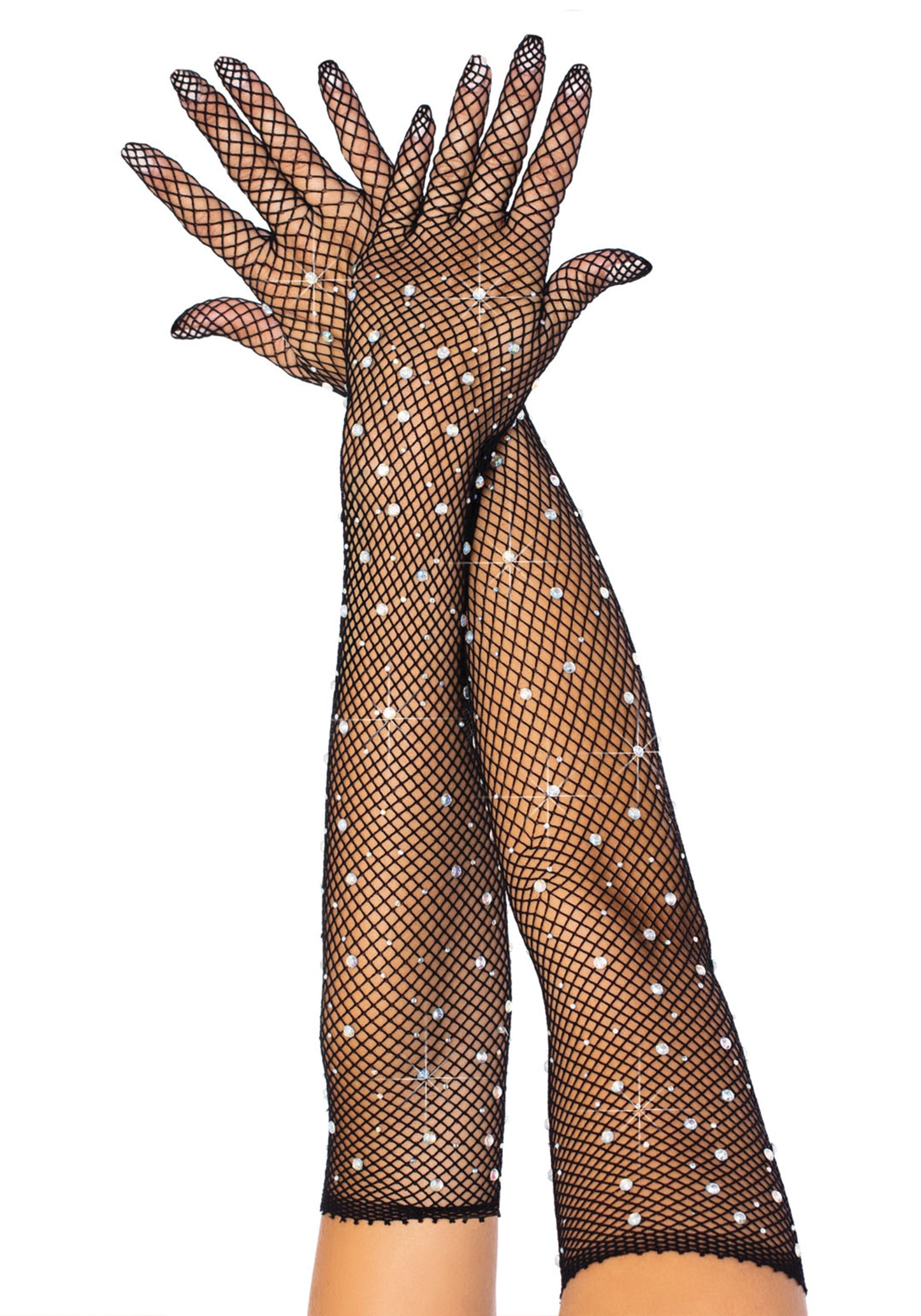 Leg Avenue 2038 Rhinestone opera length gloves