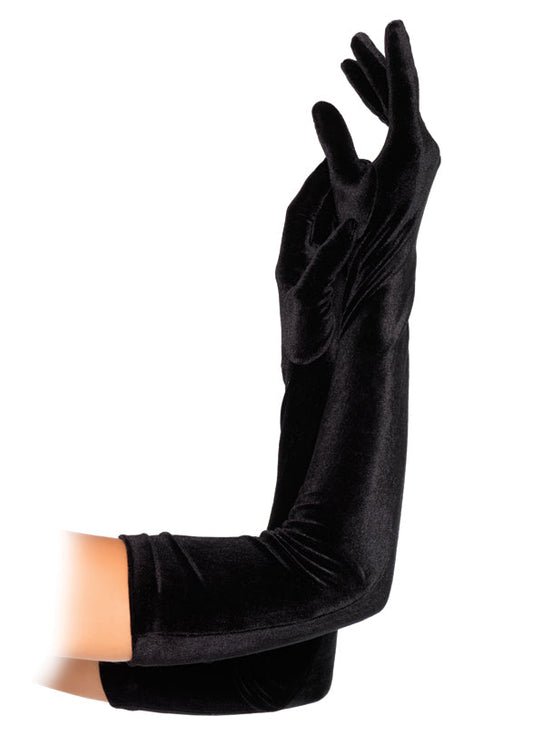 Leg Avenue 2052 Velvet Opera Length Gloves