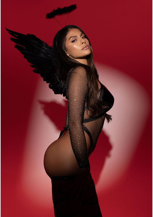 Feather Angel Wings and Halo