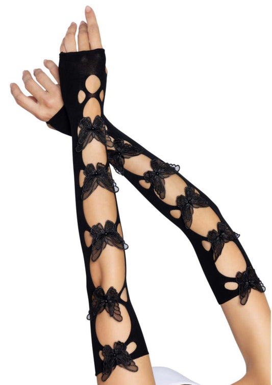 Butterfly Applique Arm Warmers