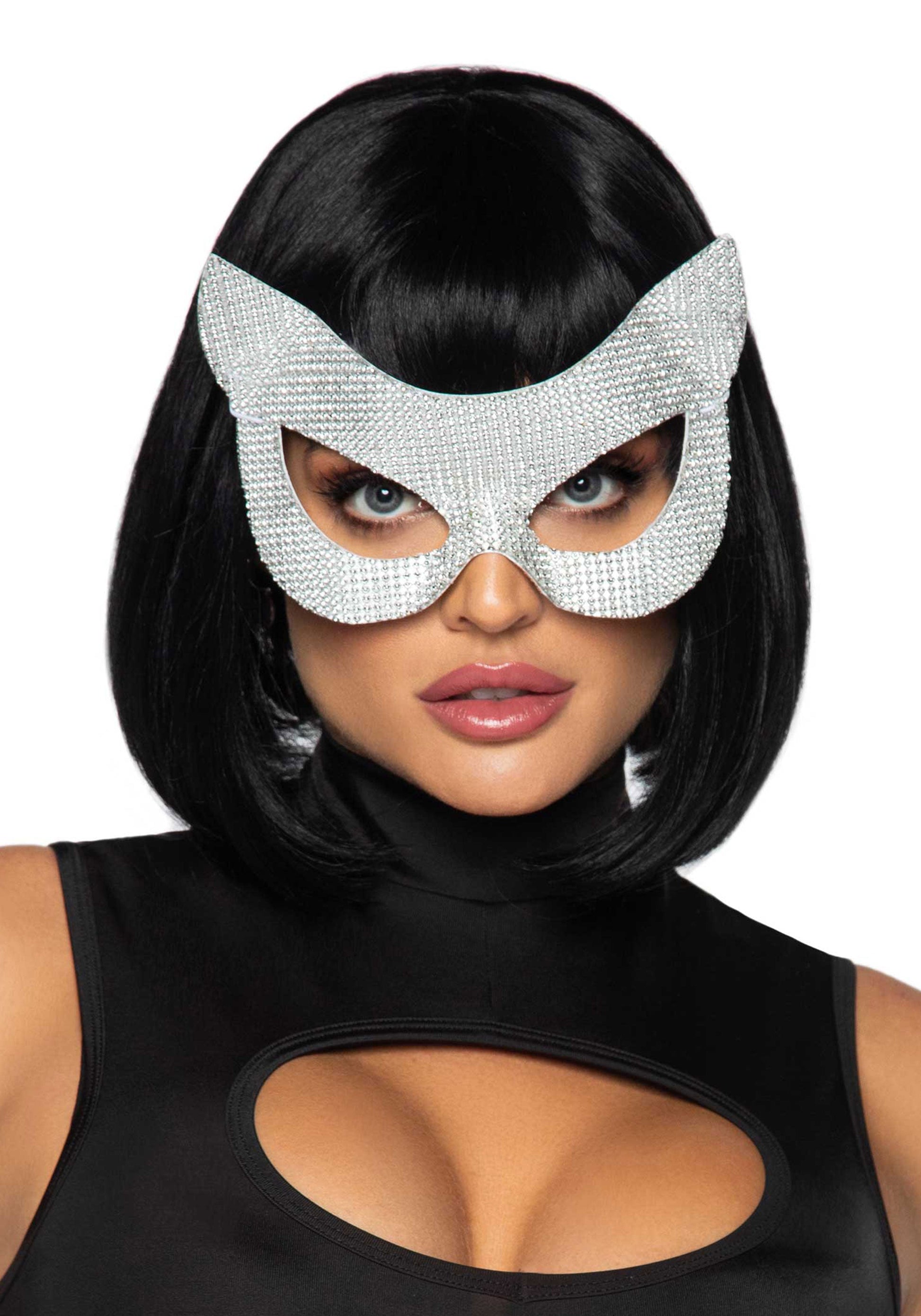 Leg Avenue 2765 Faux rhinestone cat mask