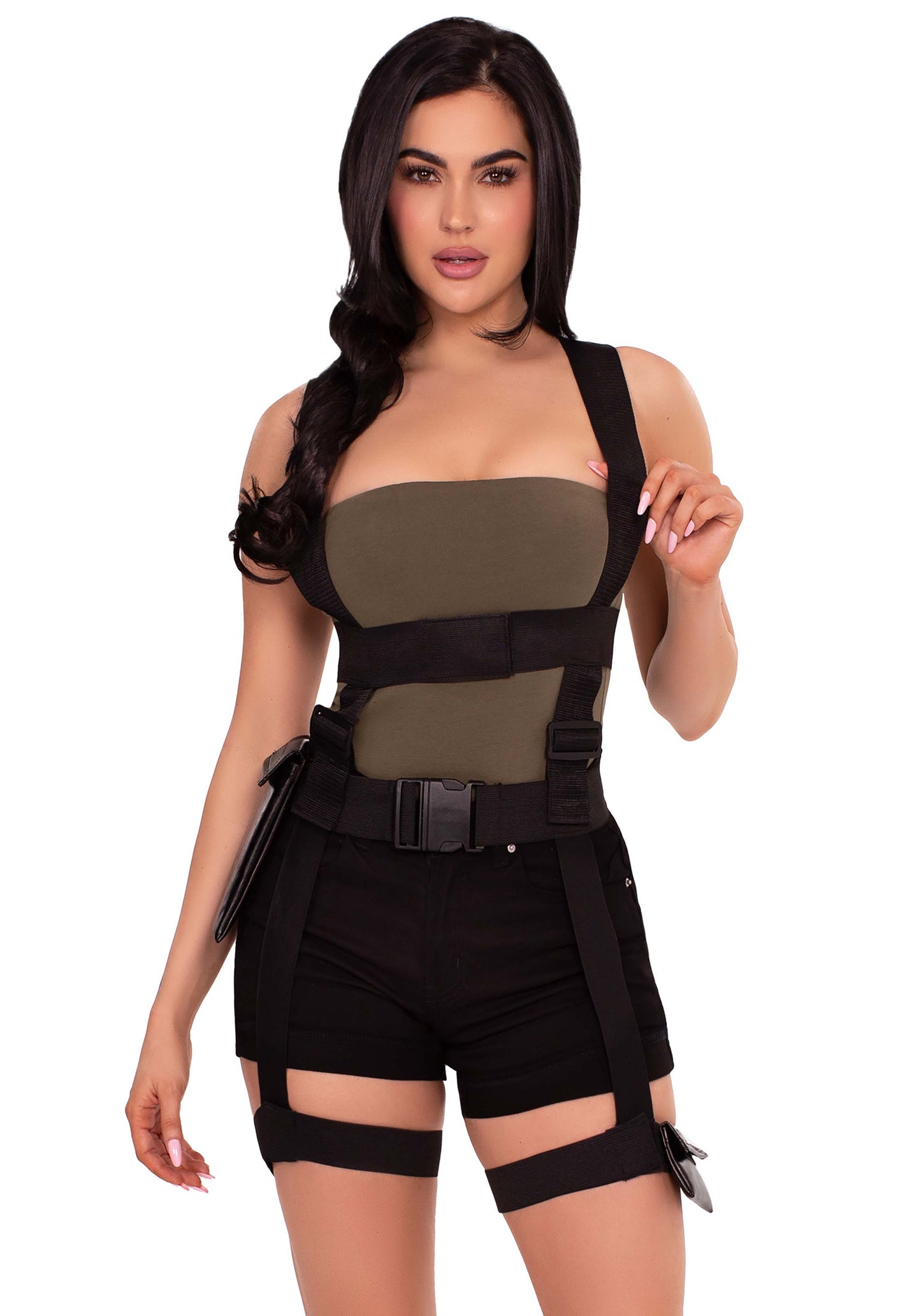 Utility Body Harness with Garter and Pockets