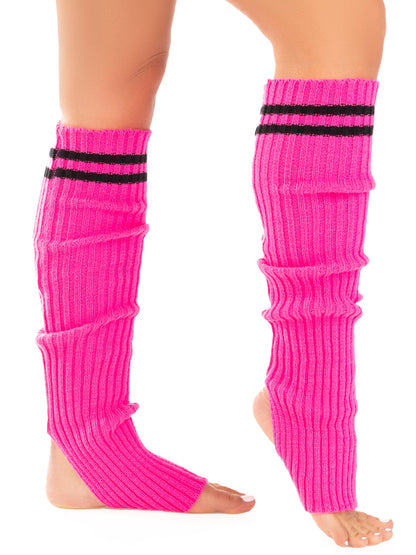 Leg Warmers with Athletic Stripe