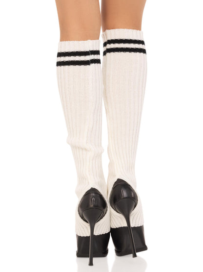 Leg Warmers with Athletic Stripe