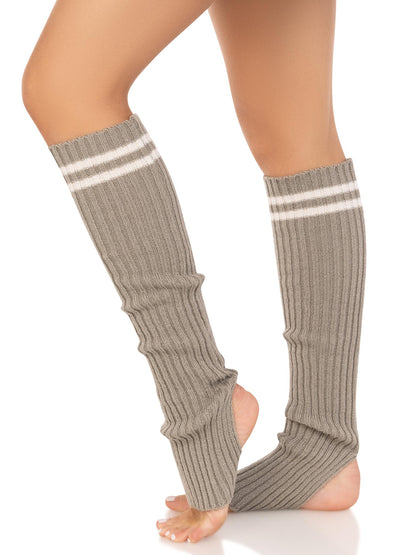 Leg Warmers with Athletic Stripe