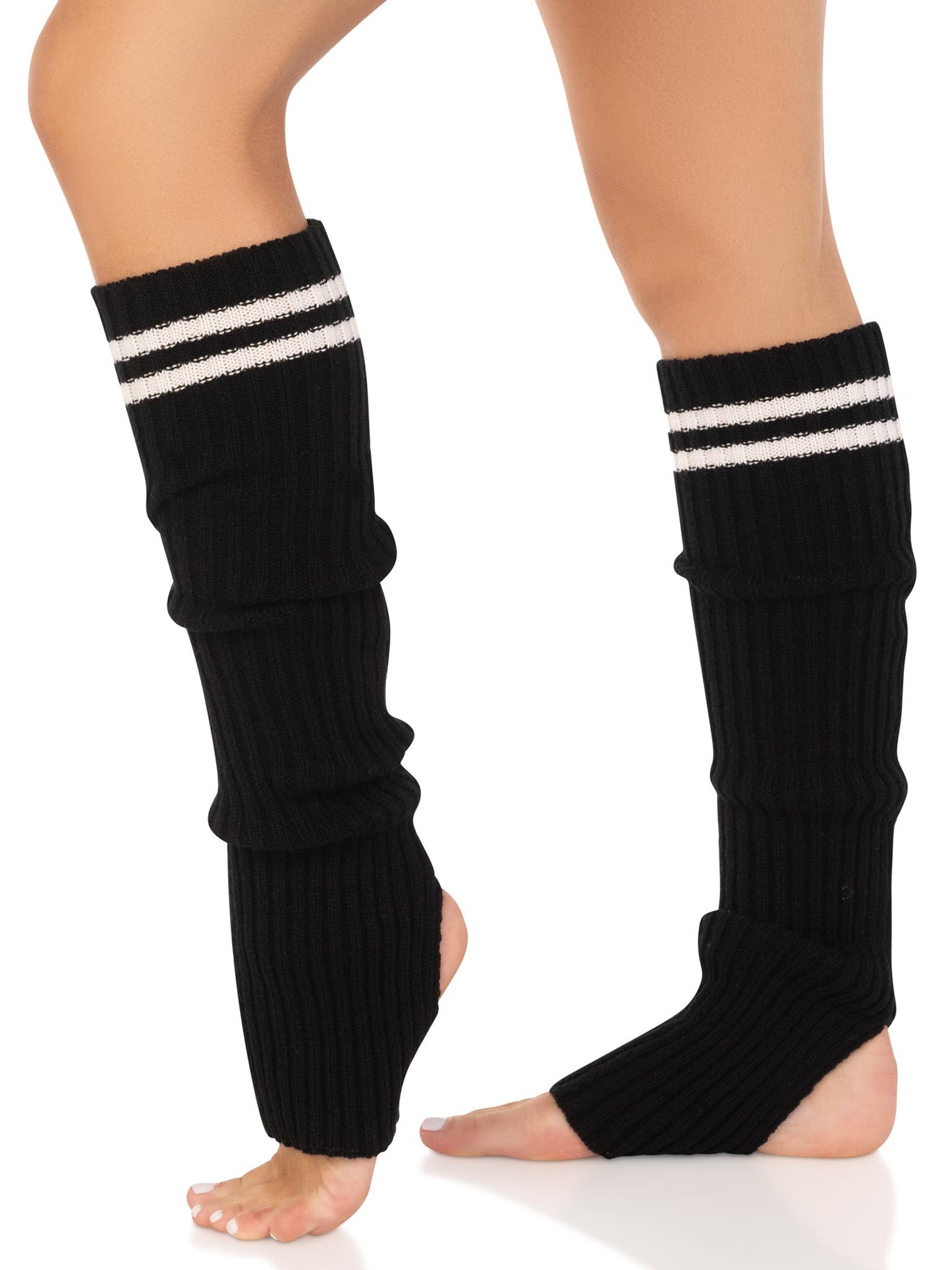 Leg Warmers with Athletic Stripe