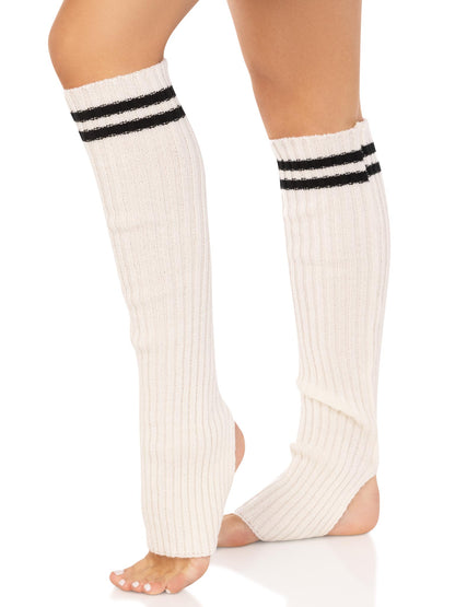 Leg Warmers with Athletic Stripe