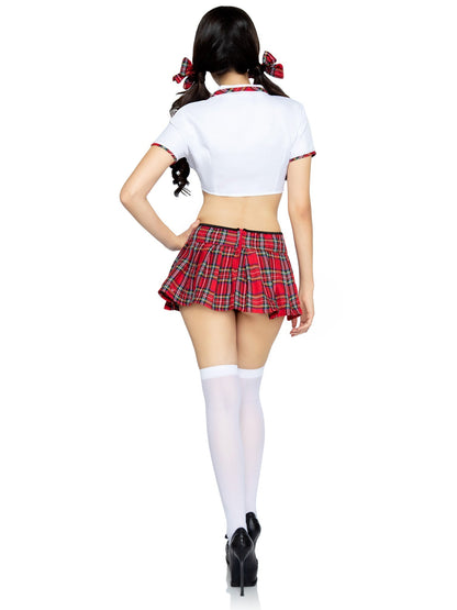 Miss Prep School Top and Skirt