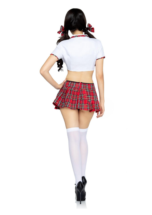 Miss Prep School Top and Skirt