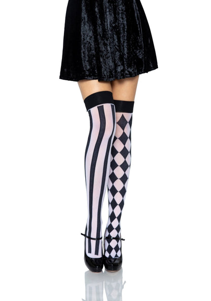 Harlequin Thigh Highs