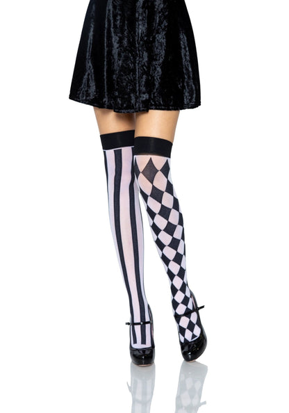 Harlequin Thigh Highs