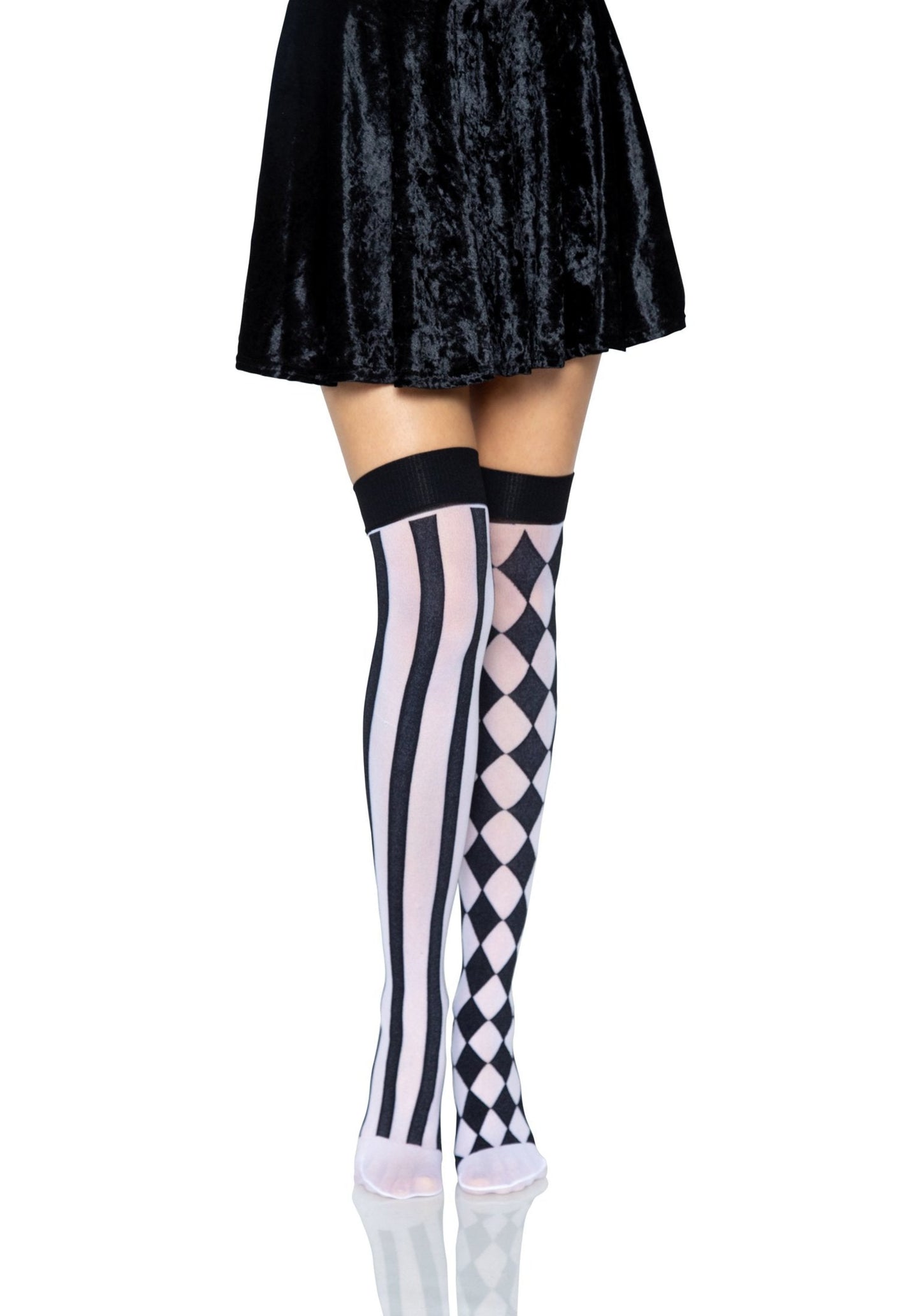 Harlequin Thigh Highs