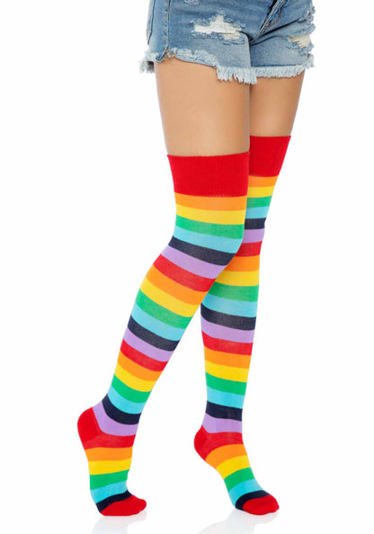 Leg Avenue 6606 Rainbow over the knee socks