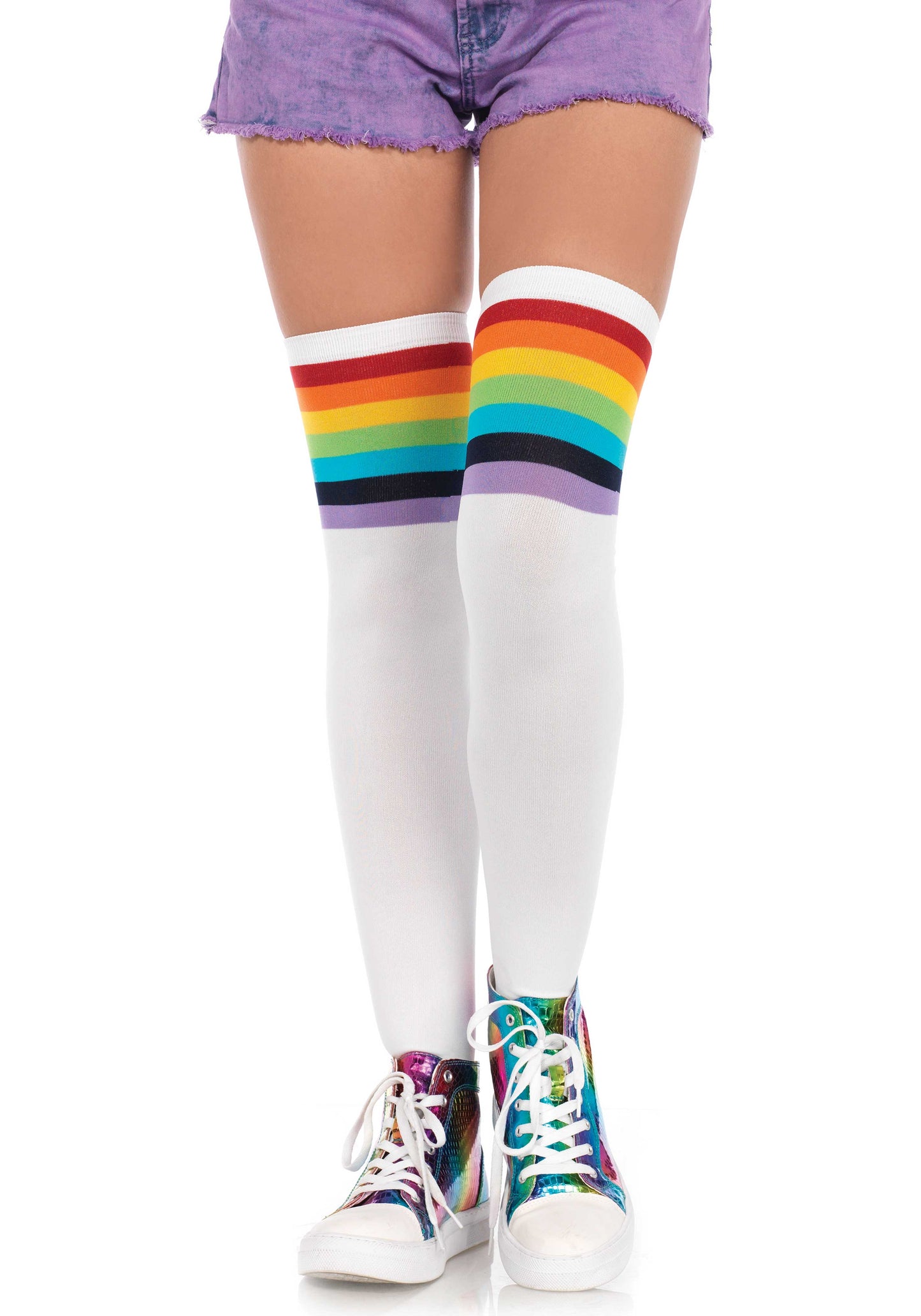 Leg Avenue 6612 Over The Rainbow Knee Highs