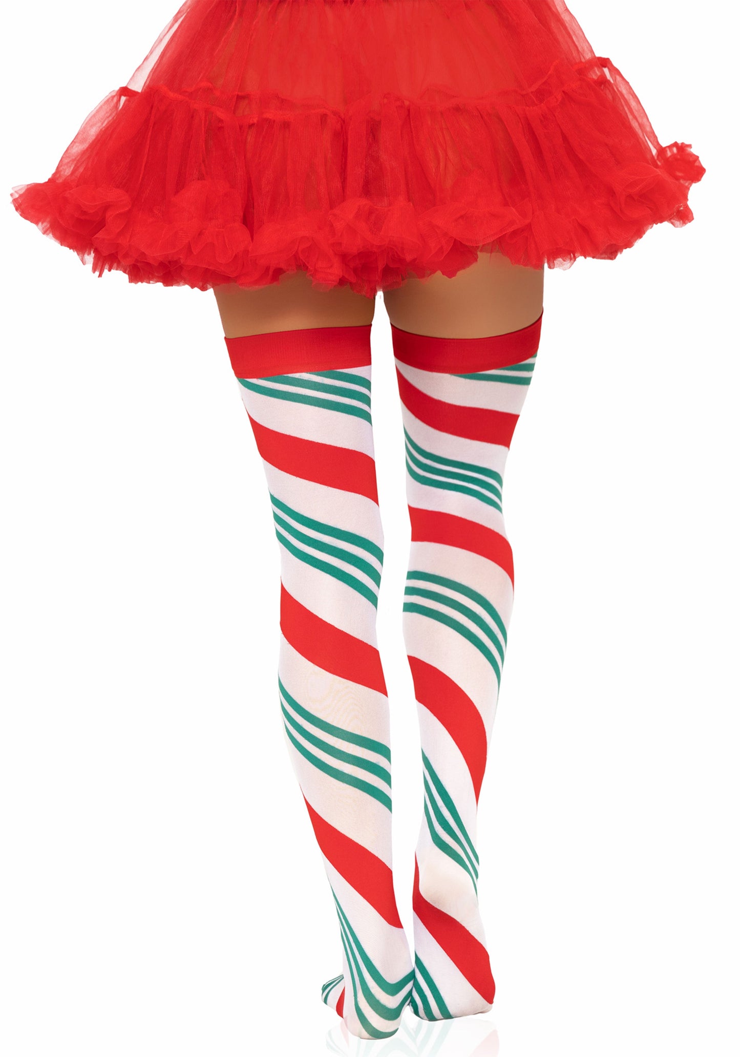 Holiday Ribbon Thigh Highs