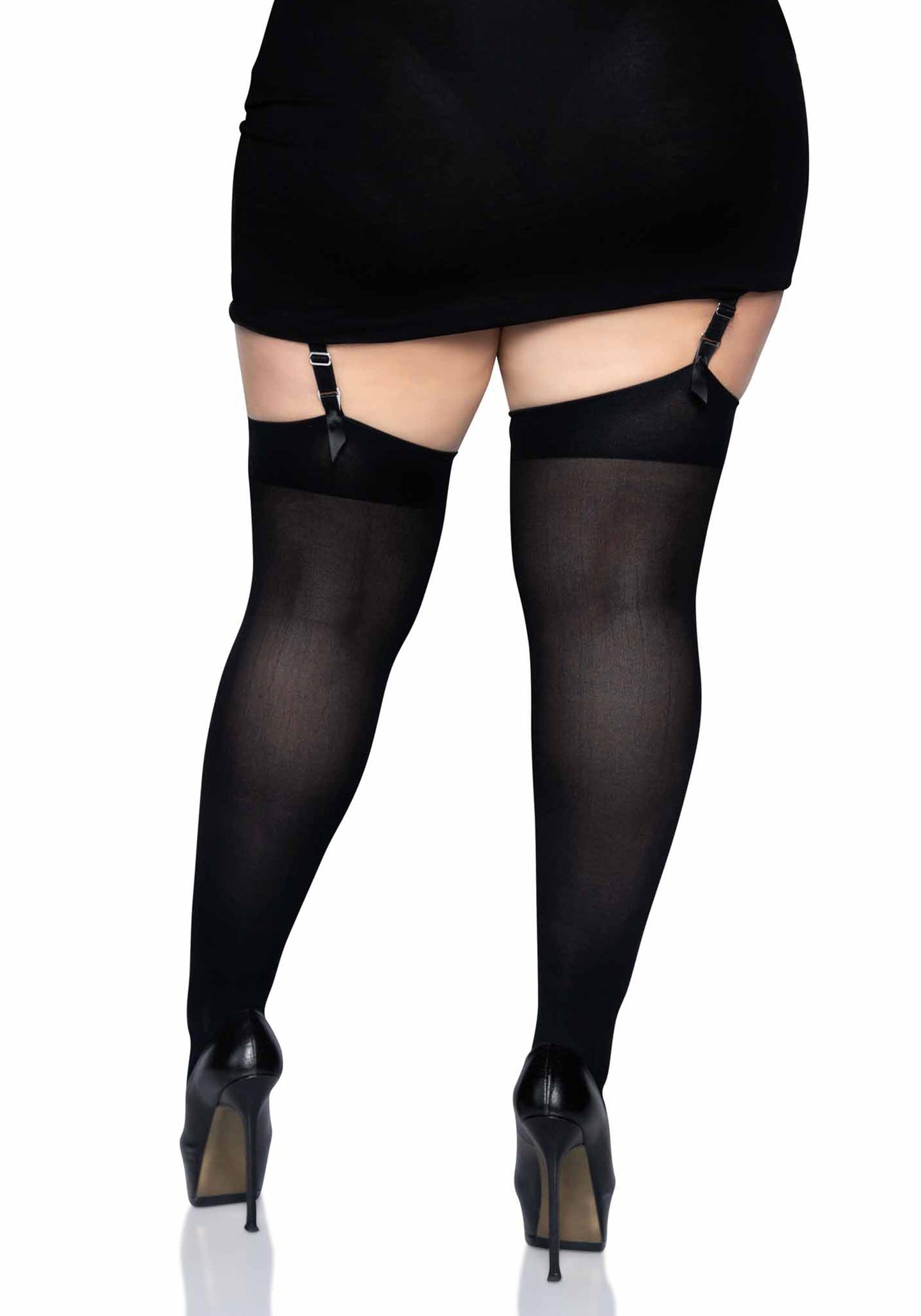 Leg Avenue 6672Q Nylon Thigh Highs Plus Size