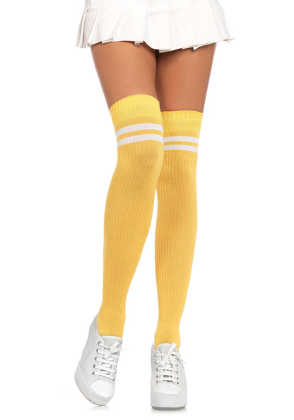 Leg Avenue 6919 Ribbed athletic thigh highs