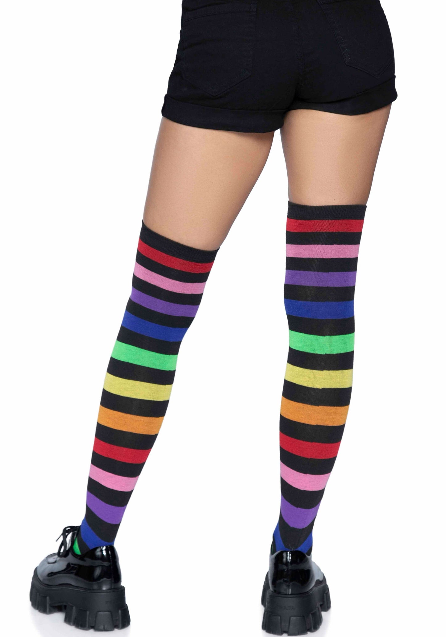 Leg Avenue 6927 Rainbow thigh high socks