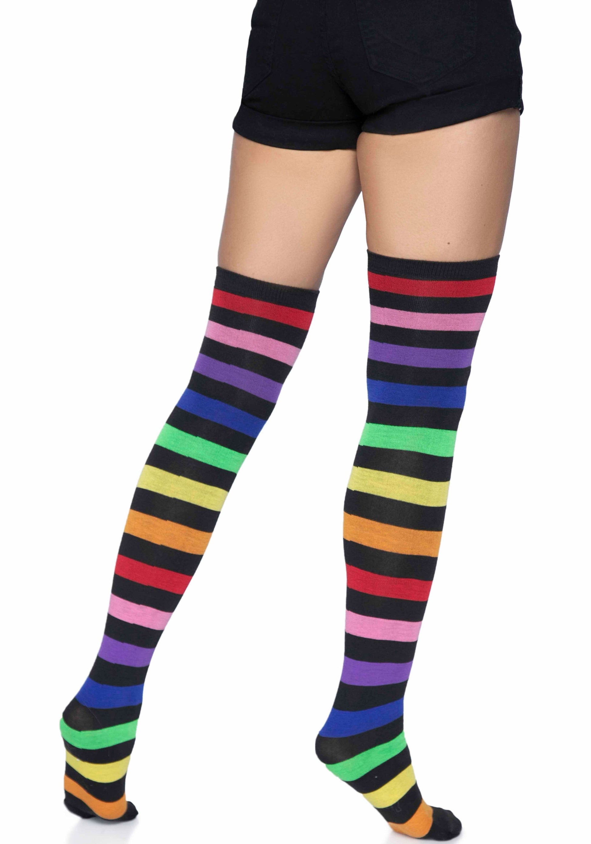 Leg Avenue 6927 Rainbow thigh high socks