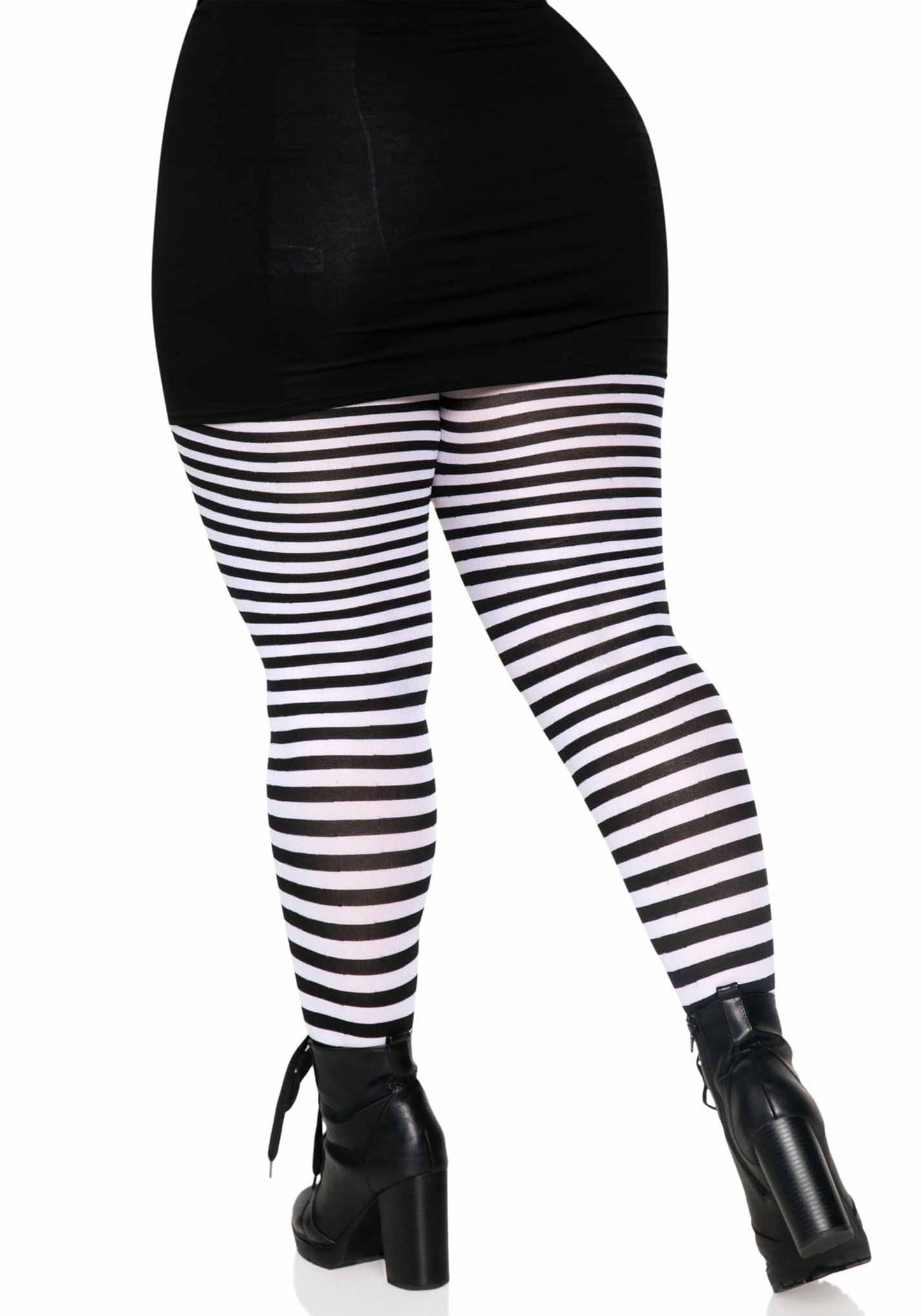 Leg Avenue 7100Q Stripe Tights Plus Size