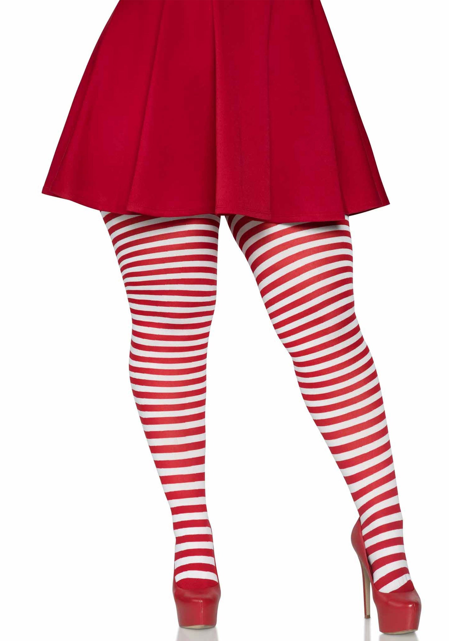 Leg Avenue 7100Q Stripe Tights Plus Size